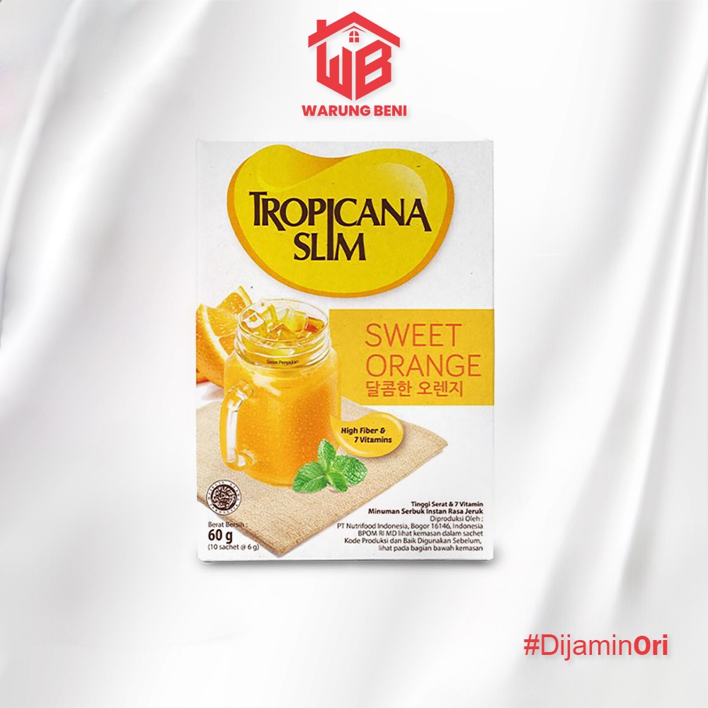 

Tropicana Slim Minuman Jeruk Bebas Gula Sweet Orange (10 Sachet)