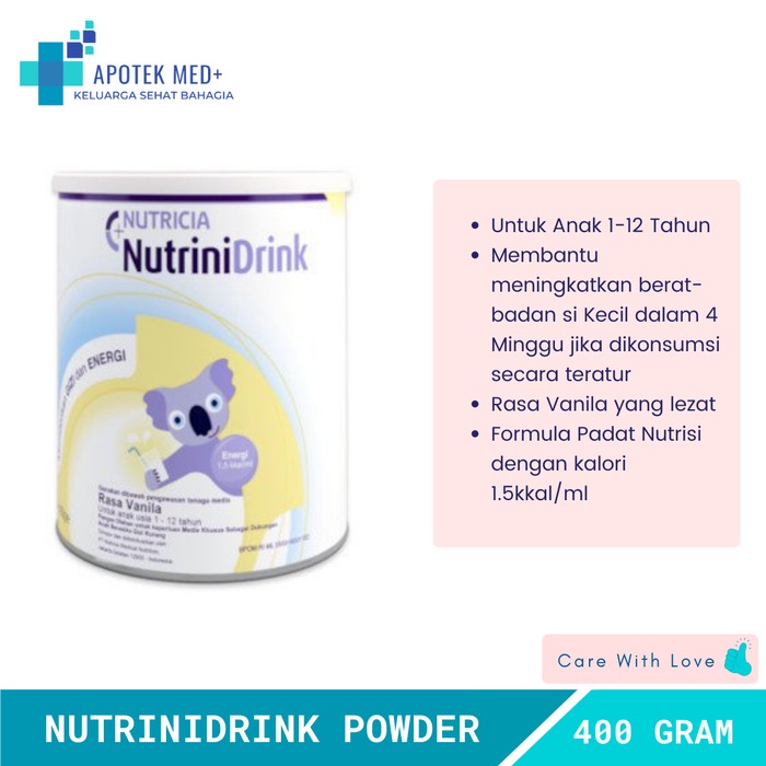 

Nutrinidrink Powder Vanila 400 Gram - Nutricia Nutrini Drink Susu Bayi