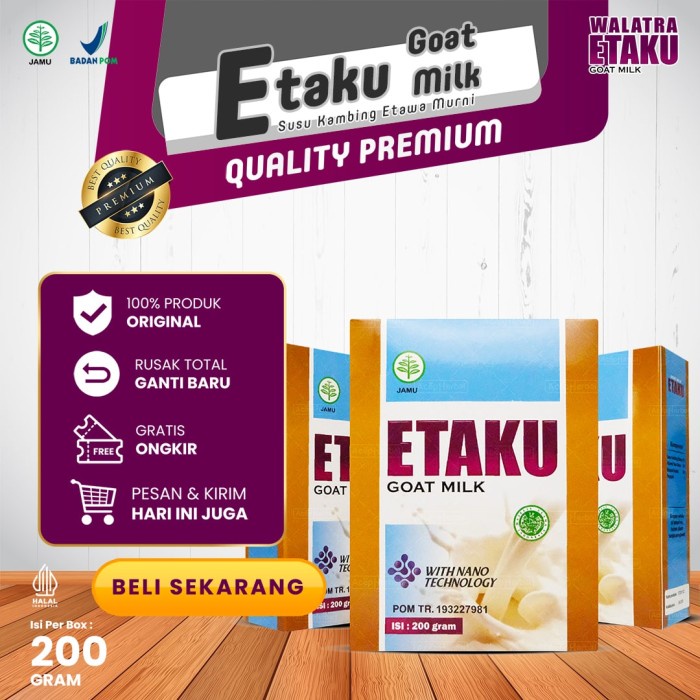 

Susu Peninggi Badan, Susu Tinggi Kalsium - Walatra Etaku Susu Kambing