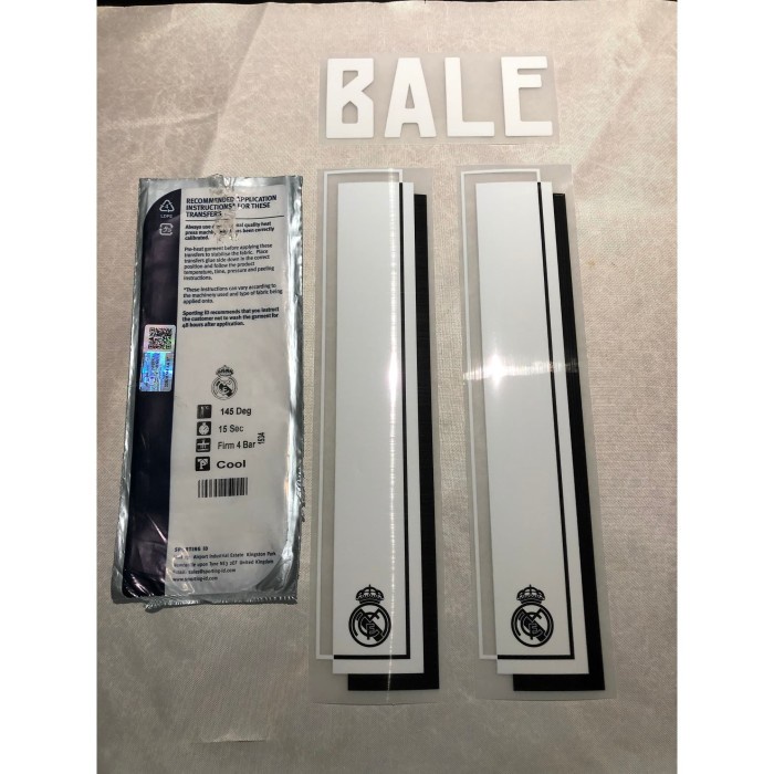 [New] Nameset Original Bale Real Madrid Away  3Rd Season 2015-16 Terbaru