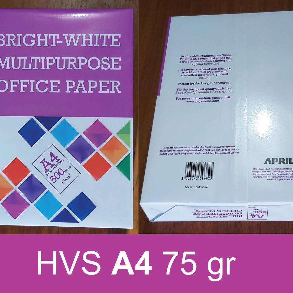 

Special Kertas HVS A4 75 Gsm BMO 1 Rim (500 Lembar) ,,