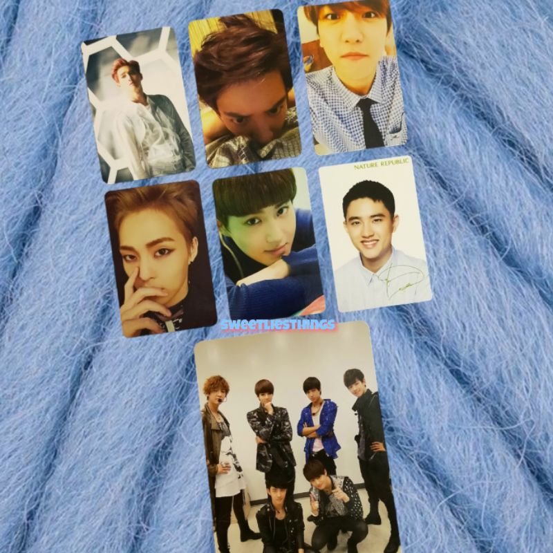 OFFICIAL PHOTOCARD SUHO CHANYEOL BAEKHYUN XIUMIN D.O KYUNGSOO KAI SEHUN ALBUM EXO COMING OVER LOVE M