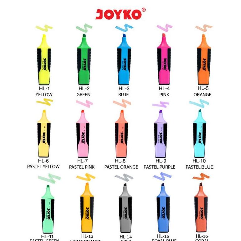 

Berkualitas! Stabilo / Highlighter Joyko / (1pak) ,,