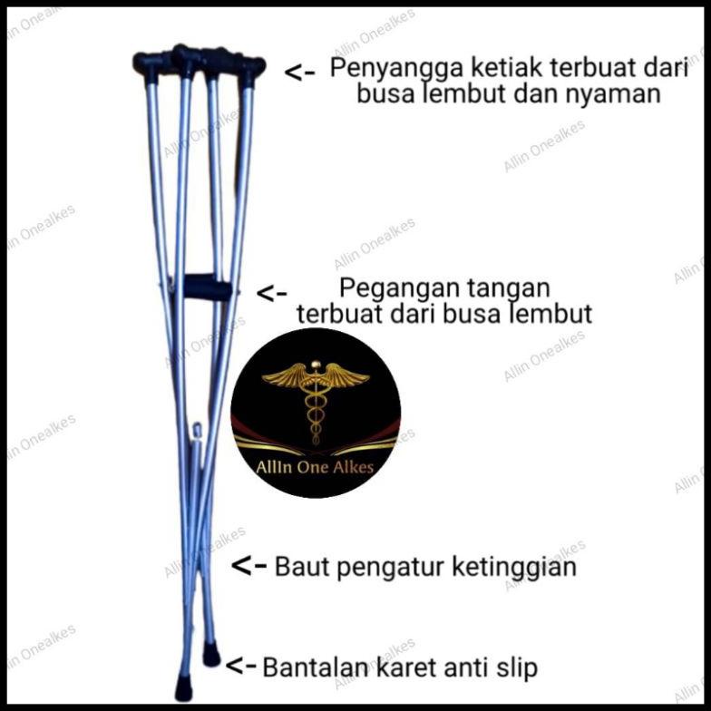 Special - Tongkat Ketiak / Alat Bantu Jalan / Tongkat kruk / Cructh (Egrang/ Krek Ketiak / Kruk Keti