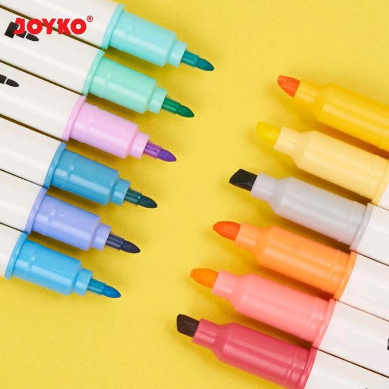 

COD STABILLO PASTEL 2 IN 1 JOYKO DUAL TIP HL-54 DAN HL-55 | HIGHLIGHTER SOFT COLOR | STABILLO PENANDA JOYKO MURAH