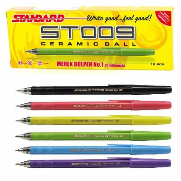 

COD Standard Pen ST009 Ceramic Ball 0.5 Pulpen Pena Standard Termurah