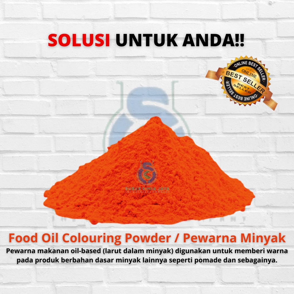 

Pewarna Bubuk Oil Nyak Sunset Yellow Orange 100 Gr