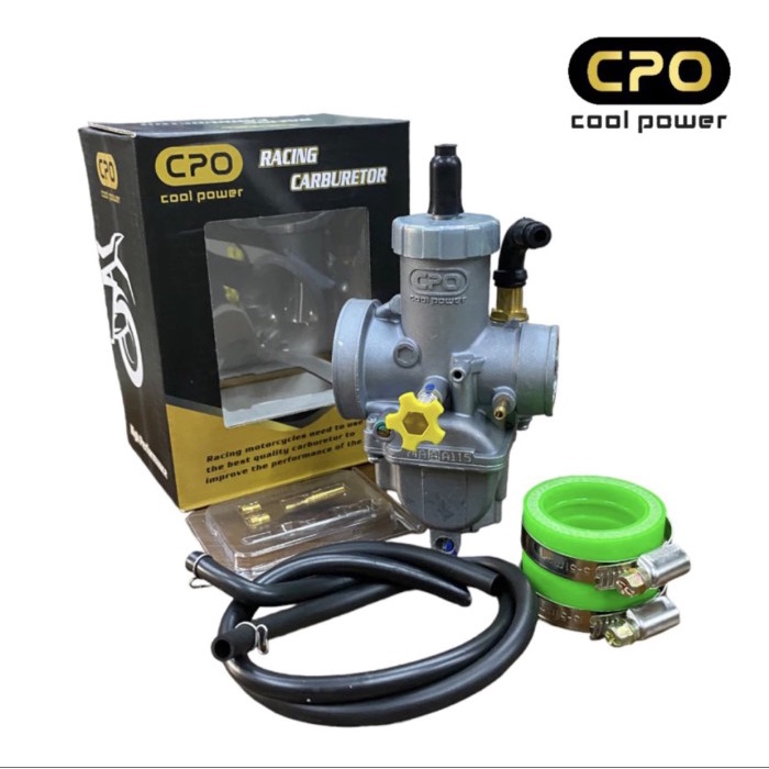 ✨New Karburator Cpo Cool Power Karbu Pe28 A115 Skep Kuningan Hard Crome Terbaru