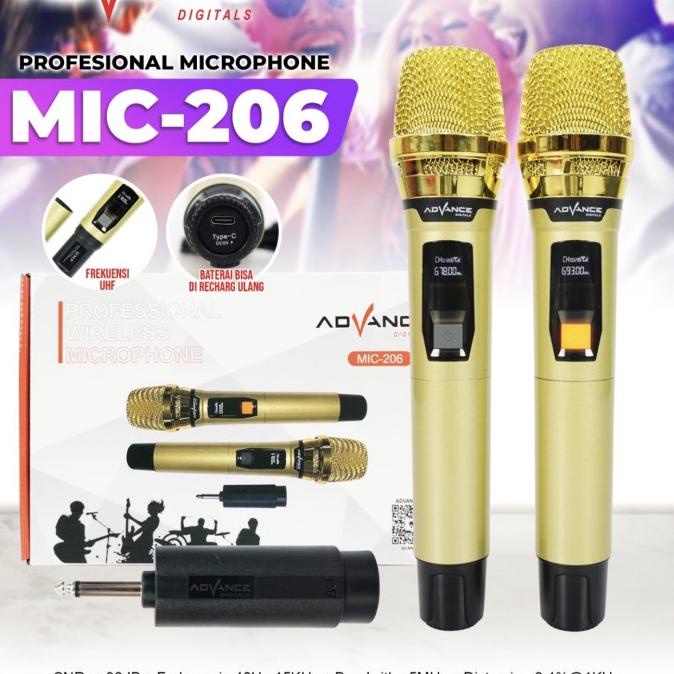 mic wireless advance 2 mix + box wr 202