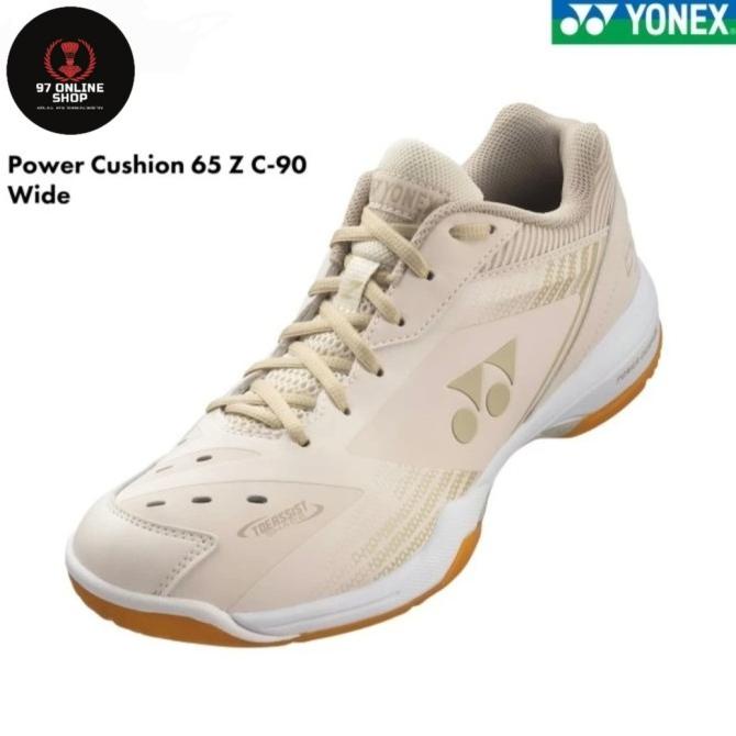 Sepatu Badminton Yonex Power Cushion Shb 65 C-90 Wide Shb65Z3C Natural Rama_Tamah