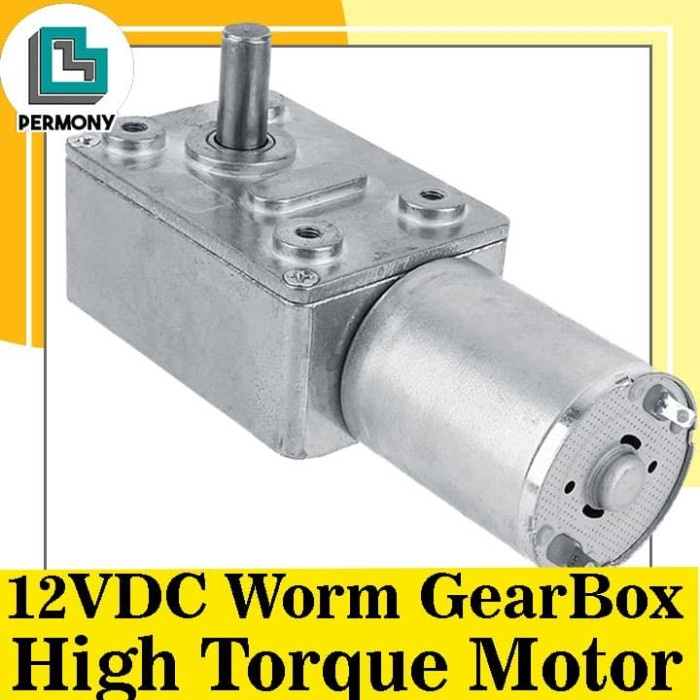 GEARBOX MOTOR DC WORM GEAR BOX HIGH TORQUE JGY370