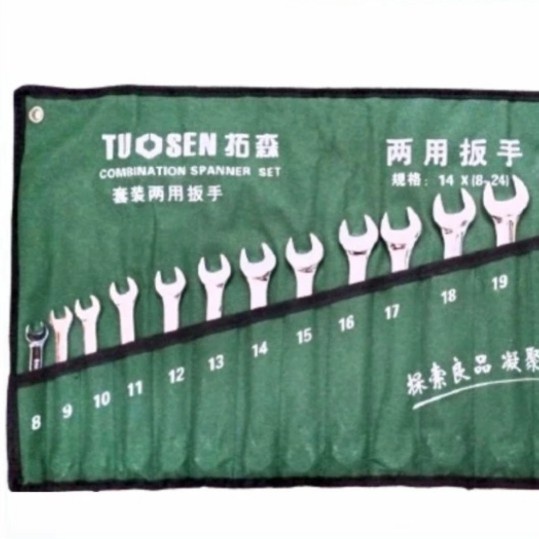 ✅Ori Kunci Ring Pas Set Tuosen 14Pcs 8-24Mm/Tuosen 14Pcs Diskon