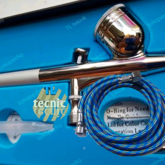 ✅Ready Air Brush Kit Pen Brush Spray Gun Lukis Plus Selang 18 M 1/4 X 1/8  Diskon