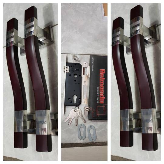 ✅Original Pegangan Handle Pintu S Minimalis 35Cm 2Set1Kuncj Terbaru
