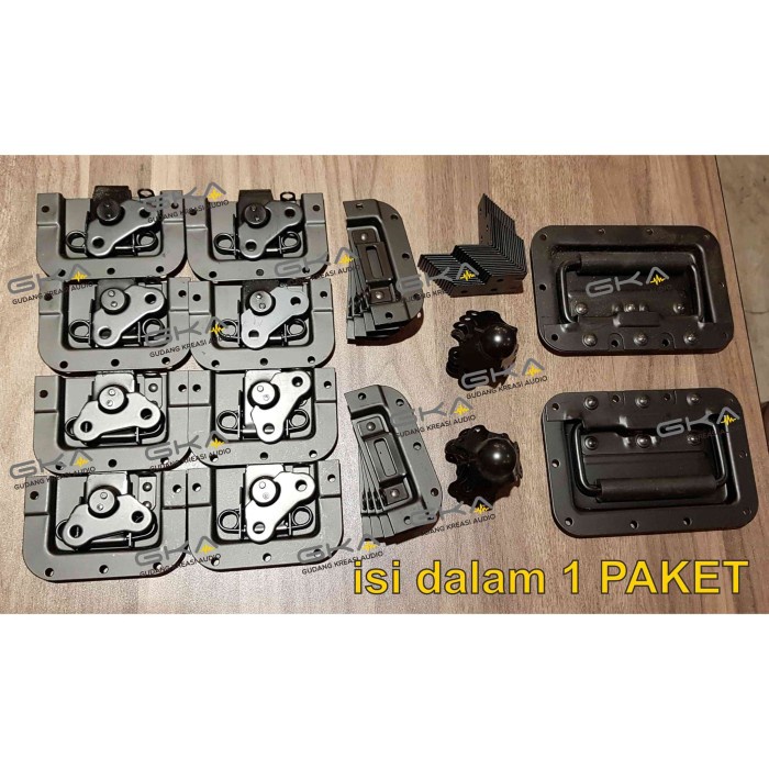 ✅Termurah Hardcase Box Peti Handle Kunci Kupu Corner Hardcase Siku Besi Terbaru