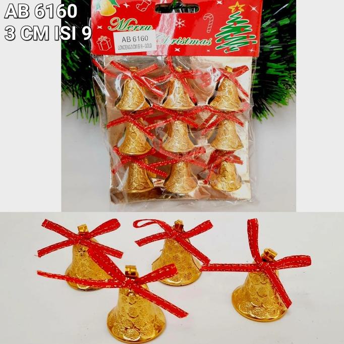 

New Sale Dekorasi Lonceng Kecil Isi 9 Hiasan Pohon Bell Kado Parcel Natal Murah Terbaik