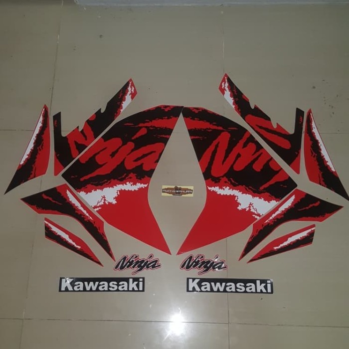 ✨New Ori Striping Ninja 250 Fi Custom Merah Hitam Berkualitas