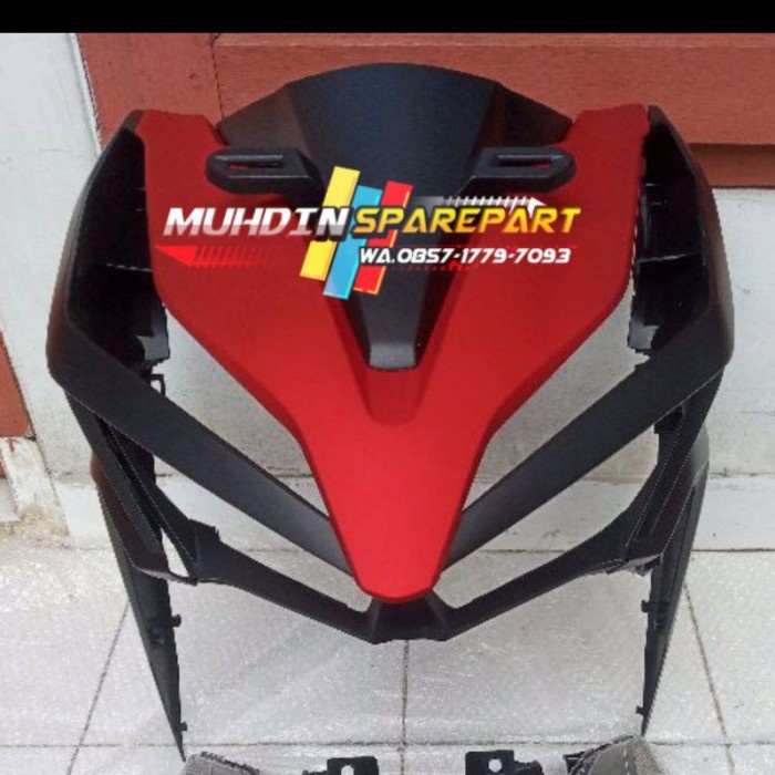 ✨New Ori Full Set Tameng Body Depan Sayap Vario 150 New 2020 Merah Hitam Doff Bisa Gojek