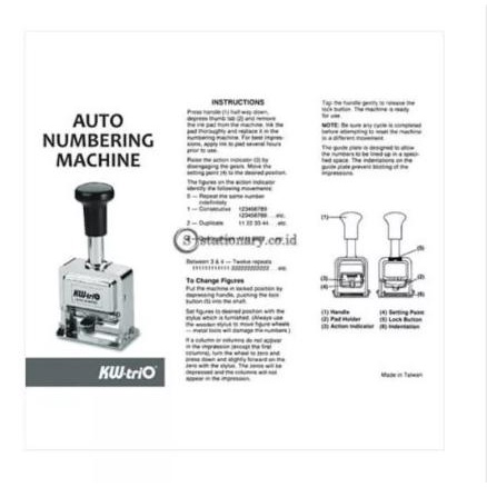 

Kw Trio Stempel Auto Numbering Machine (Numerator) 14 Digit #214000