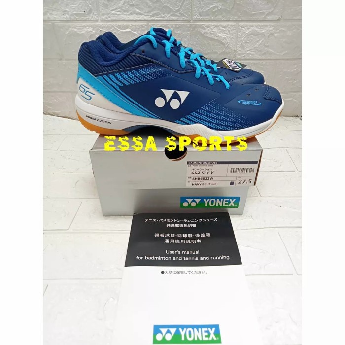 ✨Ori Sepatu Badminton Yonex Shb 65 Z3 65Z3 Wide Navy Blue Jp Code Original Bisa Sameday
