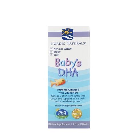 NORDIC NATURALS BABYS DHA WITH VITAMIN D3 (60 ML)