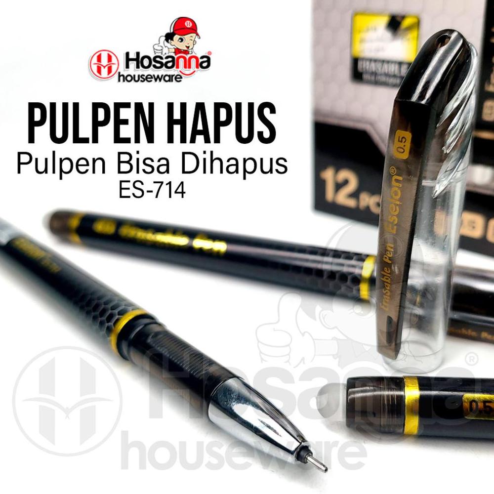 

TERMURAH 12pcs Pulpen Hapus / Erasable Pen / Pulpen Gel Bisa dihapus ES-714 ORIGINAL PROMO