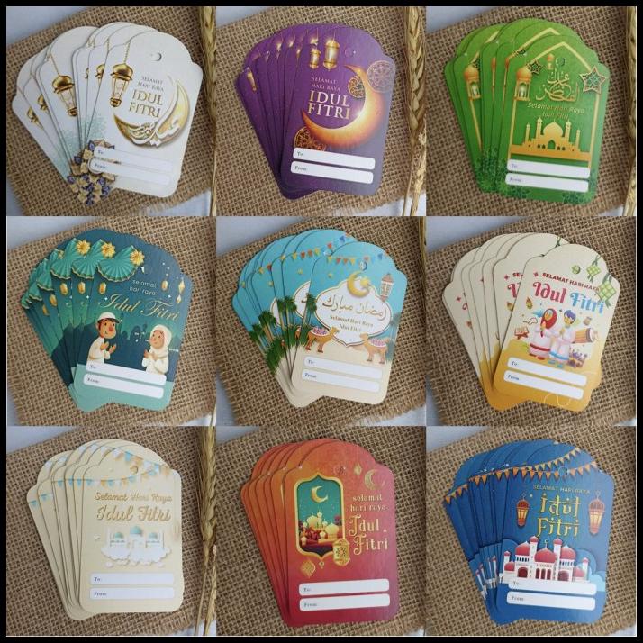 

TERMURAH 50PC HANGTAG IDUL FITRI HANG TAG LEBARAN HANGTAG EID MUBARAK LABEL BOX !!!!!!