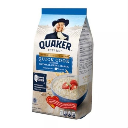 

QUAKER QUICK COOK OATMEAL 800GR /BAG