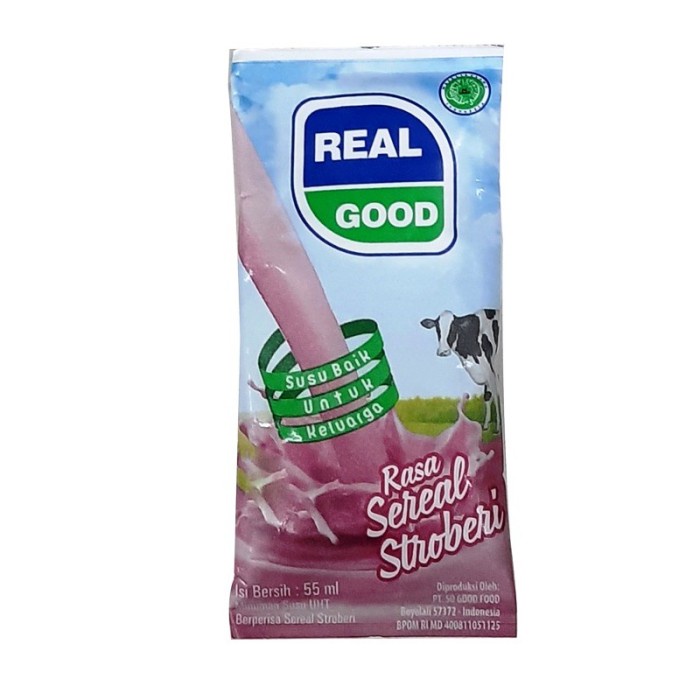

REAL GOOD SUSU STRAWBERRY 50ML /PCS