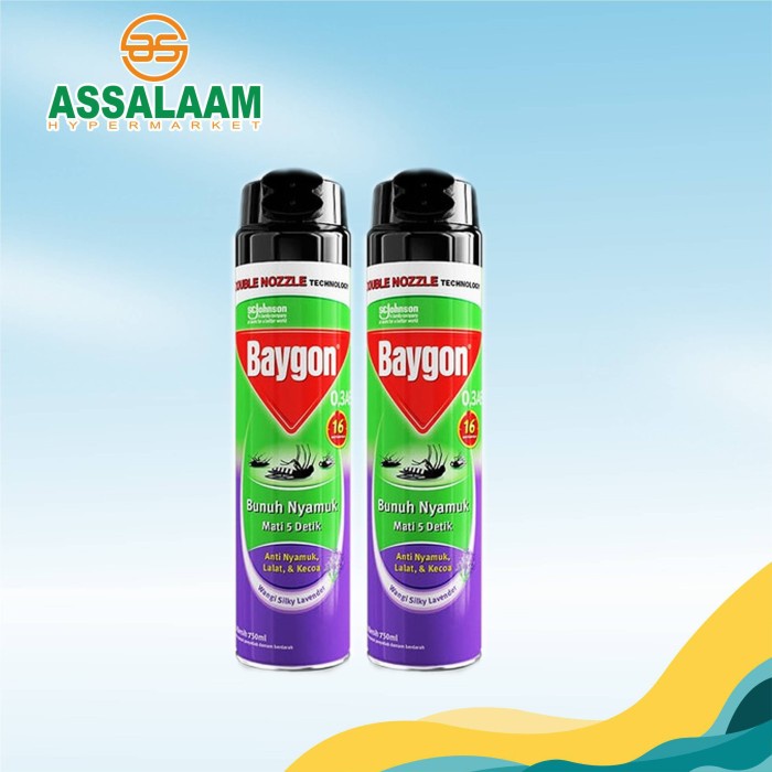 BAYGON AEROSOL LAVENDER 750ML