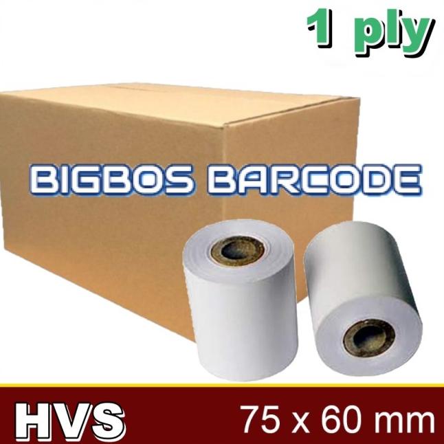 

( 1 DUS ) KERTAS STRUK KASIR 75 X 60 mm 1 & 2 & 3 PLY ( isi 100 Roll ) |Top|Best