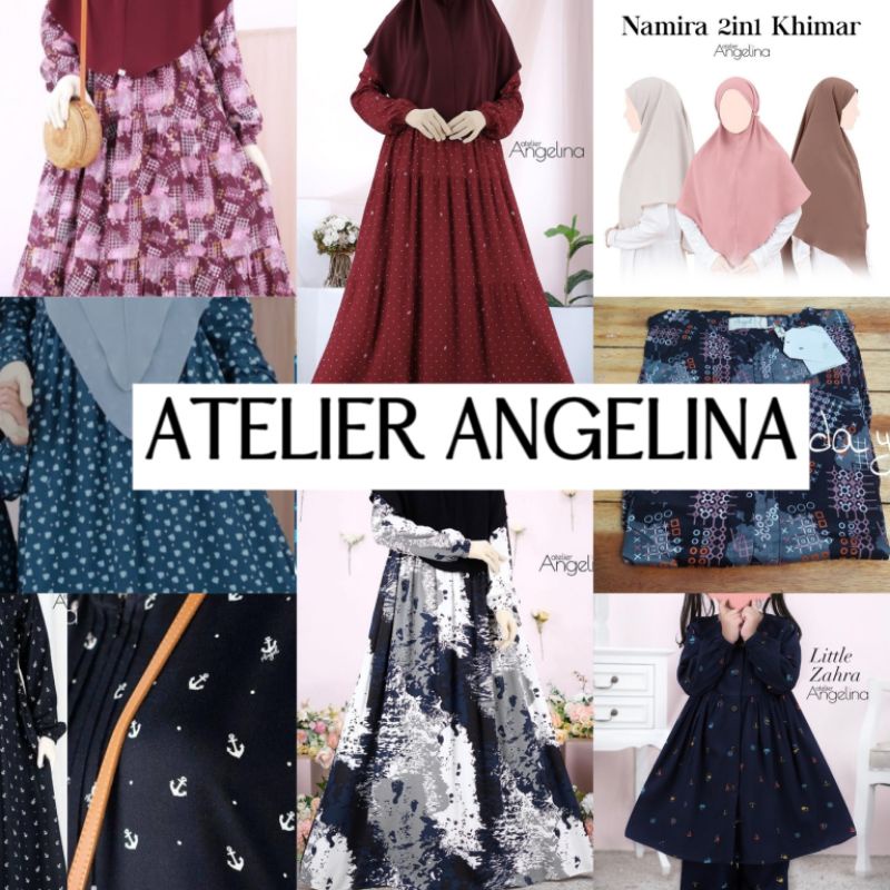 ATELIER ANGELINA JANUARI READY SIAP KIRIM Genjiepie Bluefin Polka Maroon Tabli Emerald Xoxo Black An