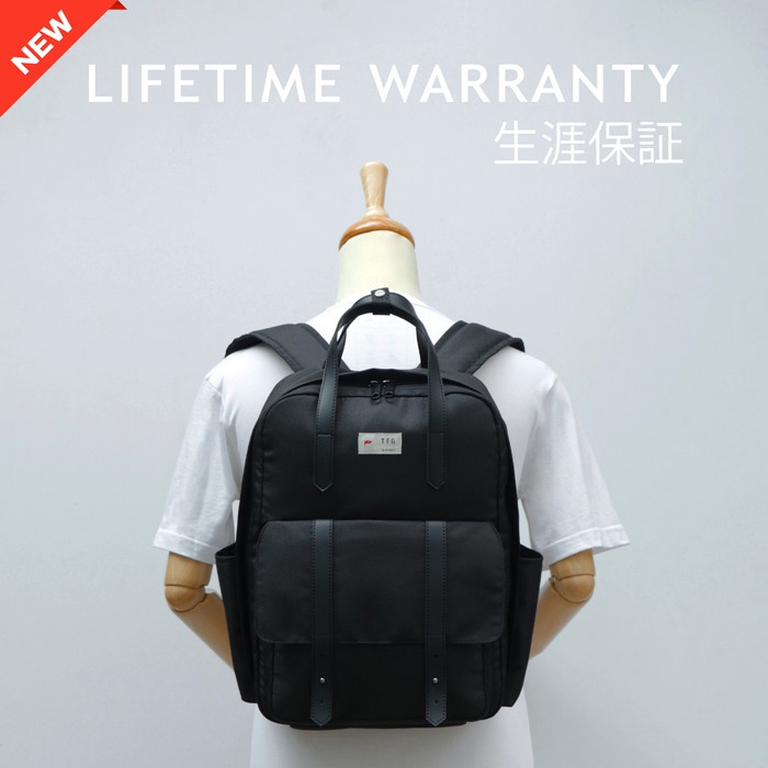 ✨Original Tfg Backpack Tas Ransel Tas Pria St Moritz 444 Black Lifetime Warranty Terbaru