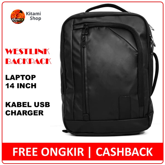 ✨Original Tas Ransel Laptop Laki-Laki Bag  Tas Bodypack Pria Kerja Weslink Ori Limited