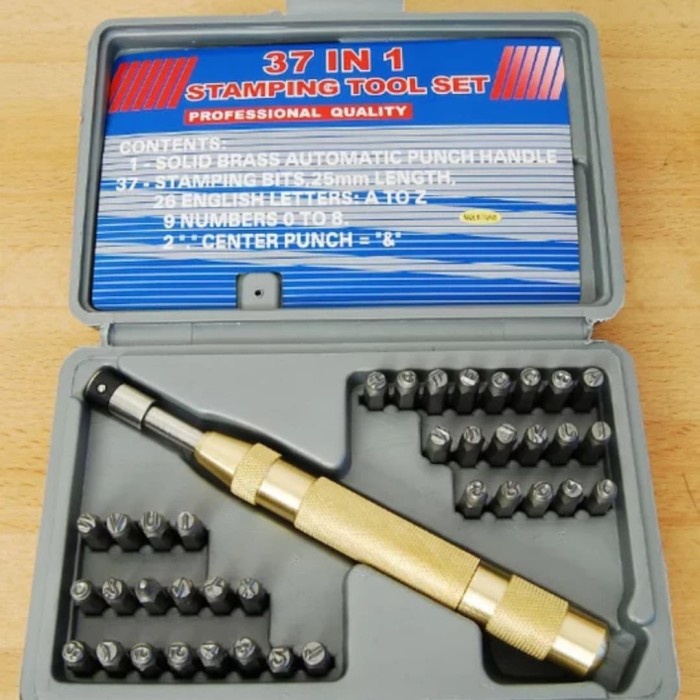 

✨Sale Hydraulic Puncher 37 In 1 Size 4Mm - Letter Number Automatic Punch Terbaru