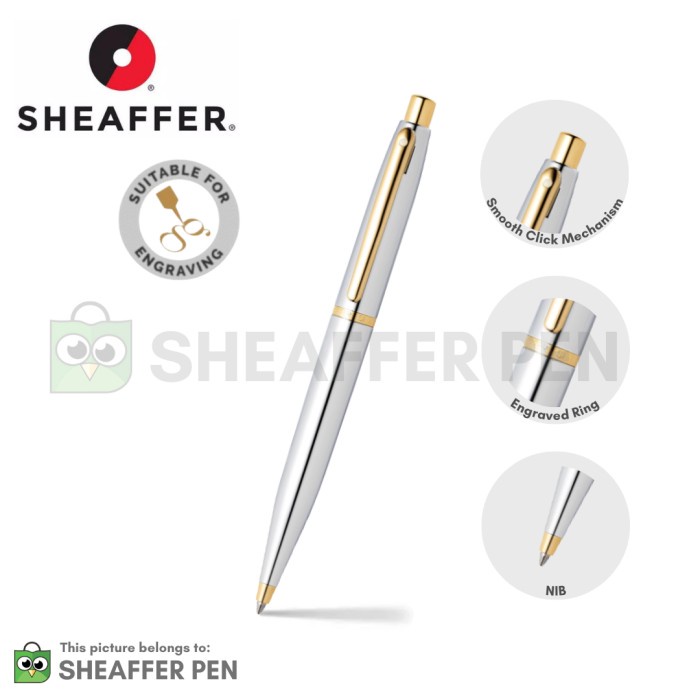 

✨Sale Sheaffer New Arrival 9422 Bp Vfm Gold Clip With Chrome Plated Body Diskon
