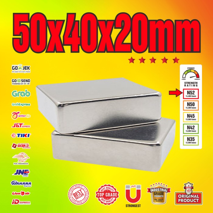 ✨Original Magnet Neodymium 50X40X20Mm N52 Limited
