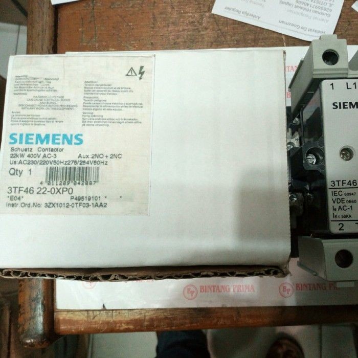 ✨Original Contactor / Kontaktor Tipe 3Tf46-22-0X Siemens 110V Ac Terbaru