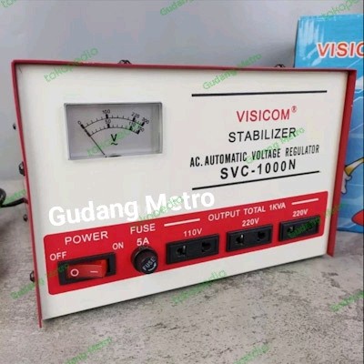 ✨Ori Stabilizer Listrik/ 3 Colokan/1000 Watt/Kulkas/Tv/Komputer Terbatas