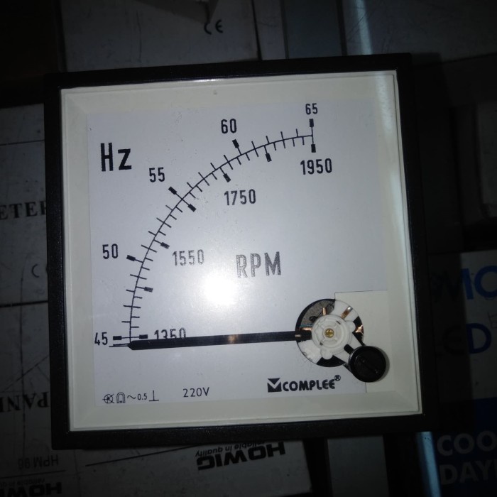 ✨Original Hz Meter Rpm Body 96X96 220V Bisa Gojek
