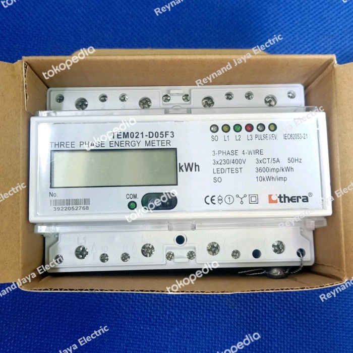 ✨Ori Kwh Meter Thera 3 Phase Digital Via Ct Tem021-D05F3 Limited