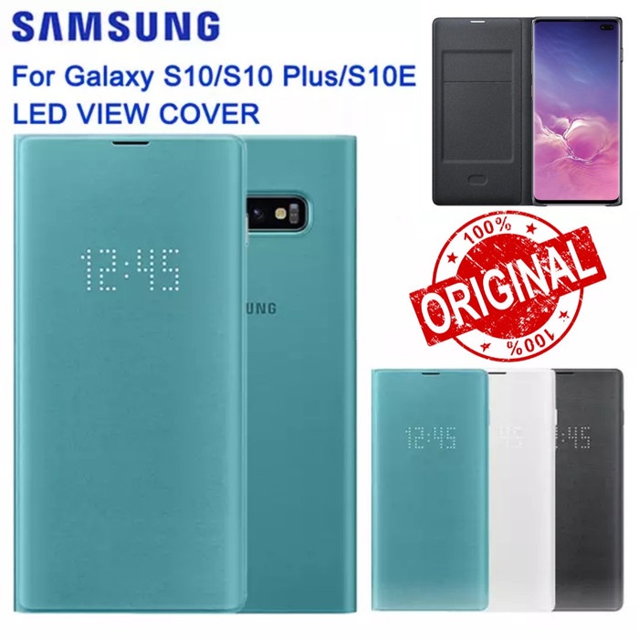 ✨New Ori Samsung Galaxy S7 Edge Led View Cover Original Hard Case Flip Book Pc Terbaru