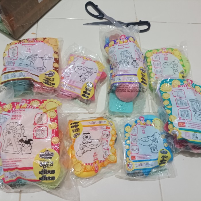 hamtaro set 8 - happy meal mc donalds super langka rerekeke85