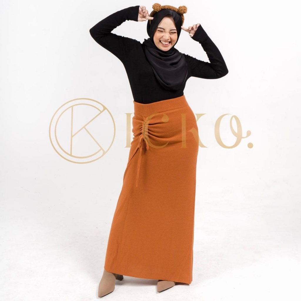 [NEW COLLECTIONS] BEST SELLER Rok Span Serut Rajut Halus Premium By Icko Outfit