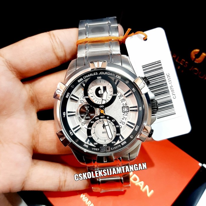 ✅Ori Jam Tangan Pria Charles Jourdan Cj1075-1312C Chronograph Original Terbatas