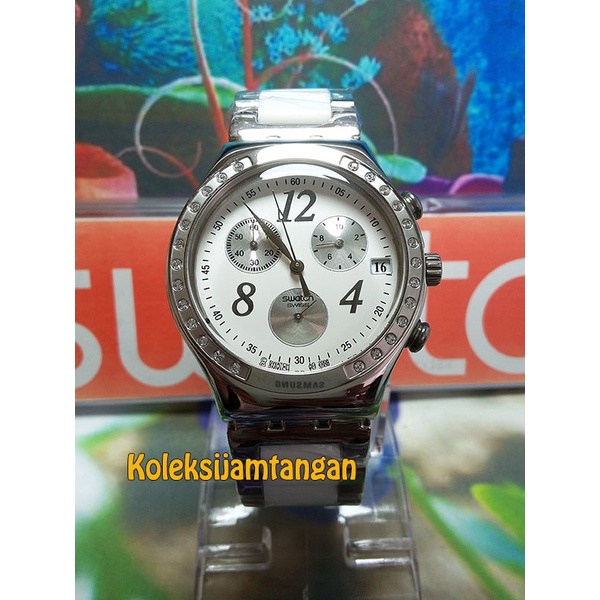 ✅New Ori Jam Tangan Wanita Swatch Ycs511Gc Silver Original Garansi Resmi Limited