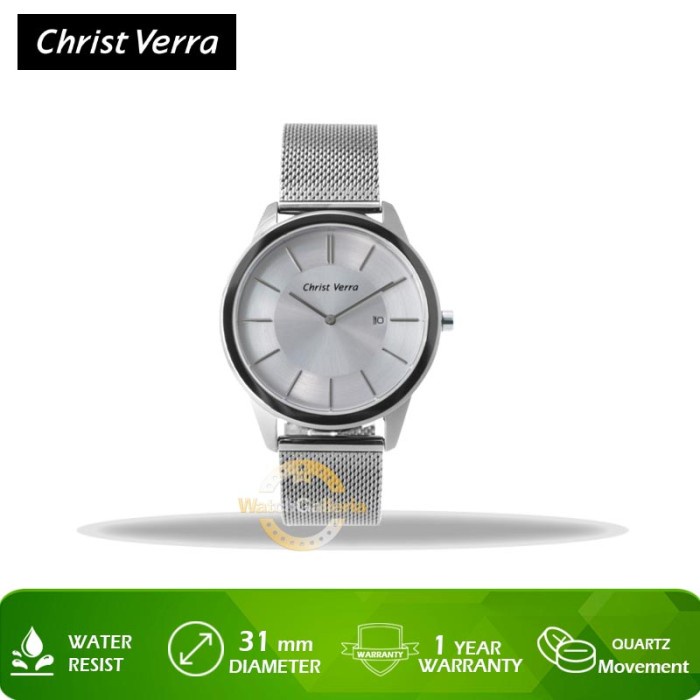✅New Ori Jam Tangan Christ Verra Cv 71118G-41 Slv Original Murah Terbaru
