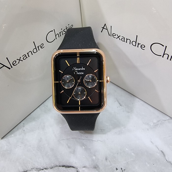 ✅New Jam Tangan Wanita Alexandre Christie Ac2744Bf - Hitam Limited