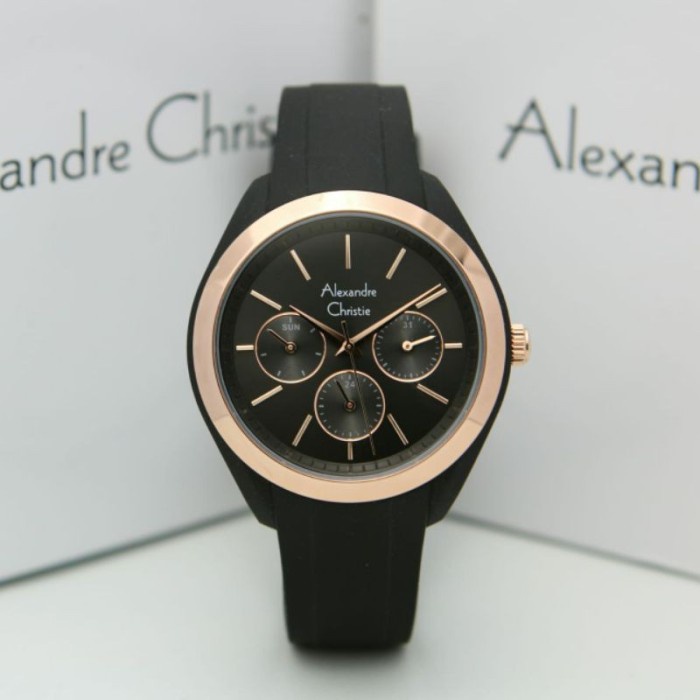 ✅New Alexandre Cristie Ac 2833 Wanita Black Rosegold Terbaru