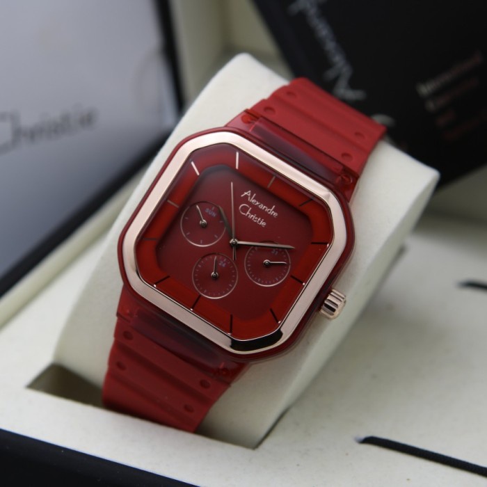 ✅New Alexandre Christie Ac 2811 Women Red Diskon